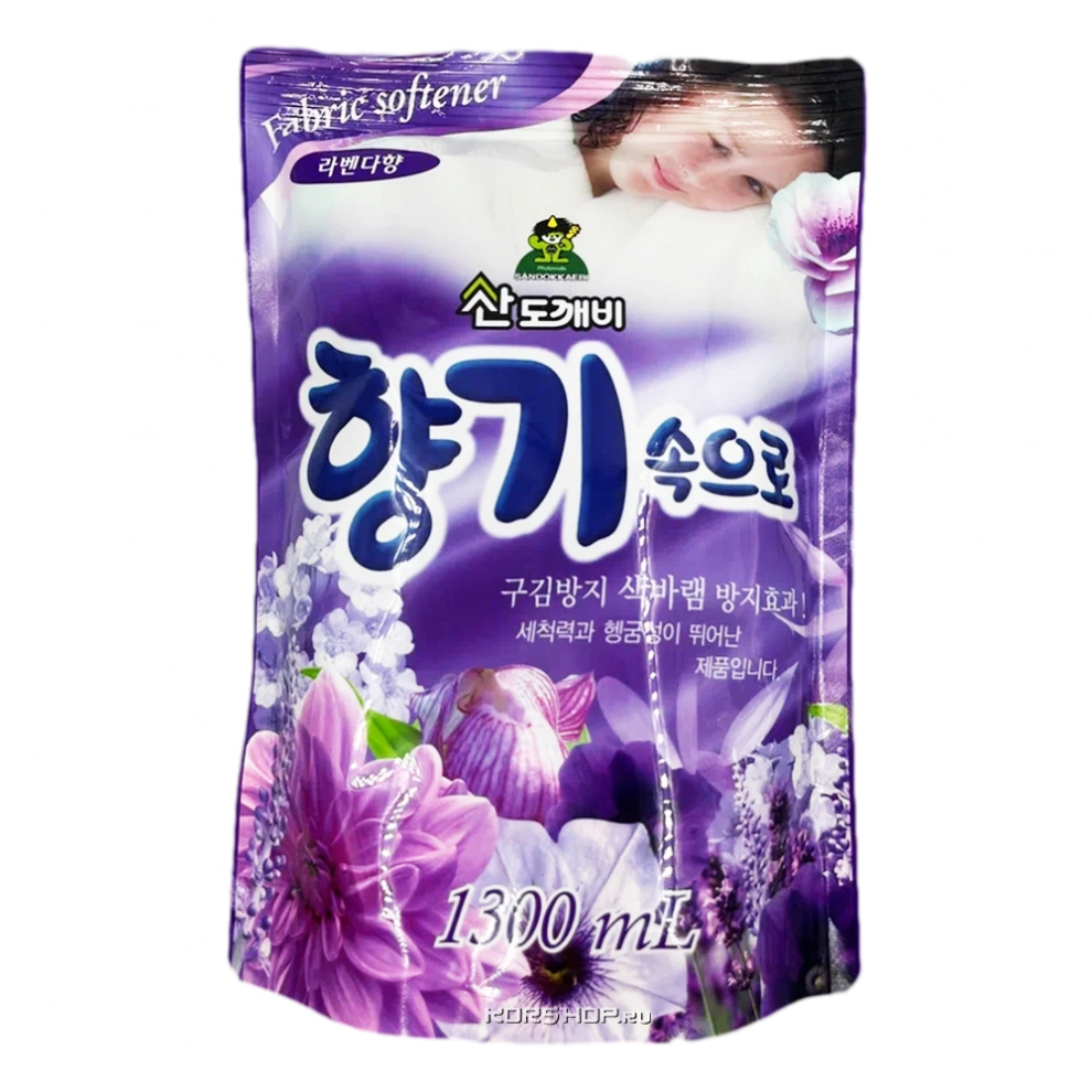 Кондиционер для белья Лаванда Soft Aroma Lavender Sandokkaebi, Корея, 1300 мл Кондиционер для белья Лаванда Soft Aroma Lavender Sandokkaebi, Корея, 1300 мл