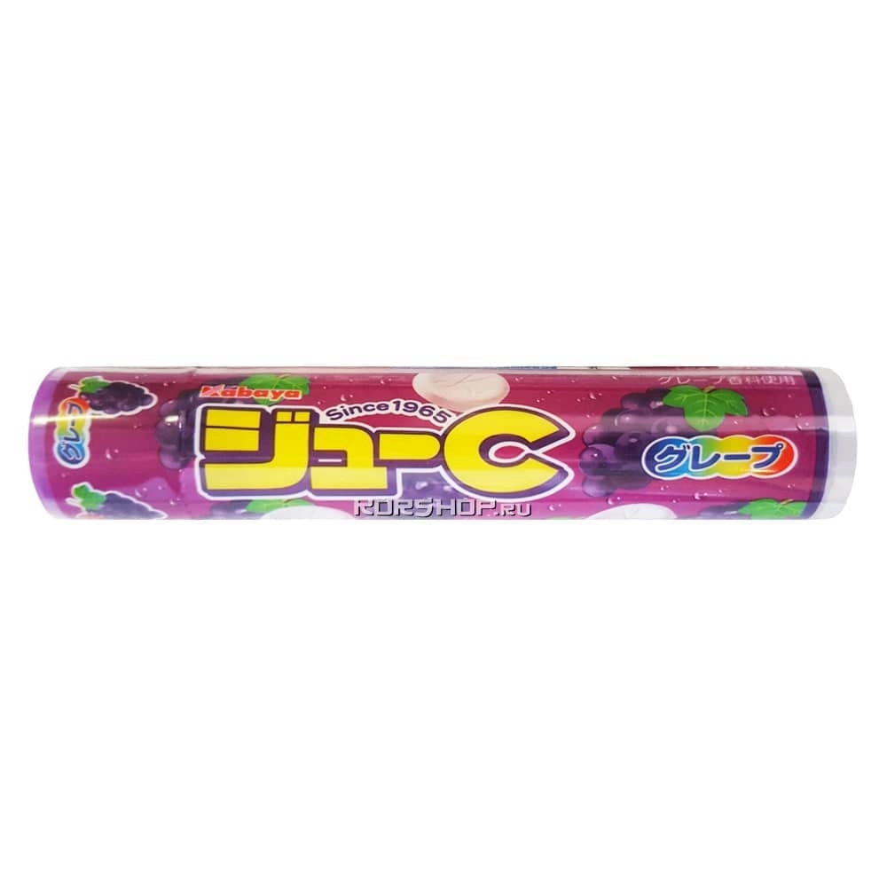 Карамель Джу-С со вкусом винограда Juicy grape Kabaya, Япония, 24 г Карамель Джу-С со вкусом винограда Juicy grape Kabaya, Япония, 24 г