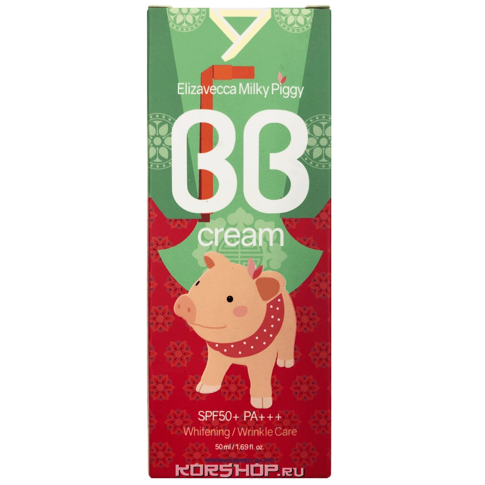 ВВ крем SPF 50+/PA+++ Milky Piggy Elizavecca, Корея, 50 мл