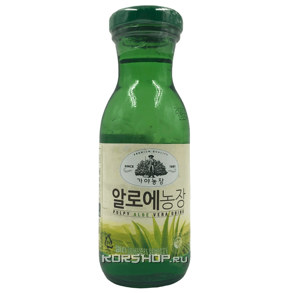 Напиток с Алоэ с добавлением мякоти и сахара Gaya Farm Woongjin, Корея, 180 мл.