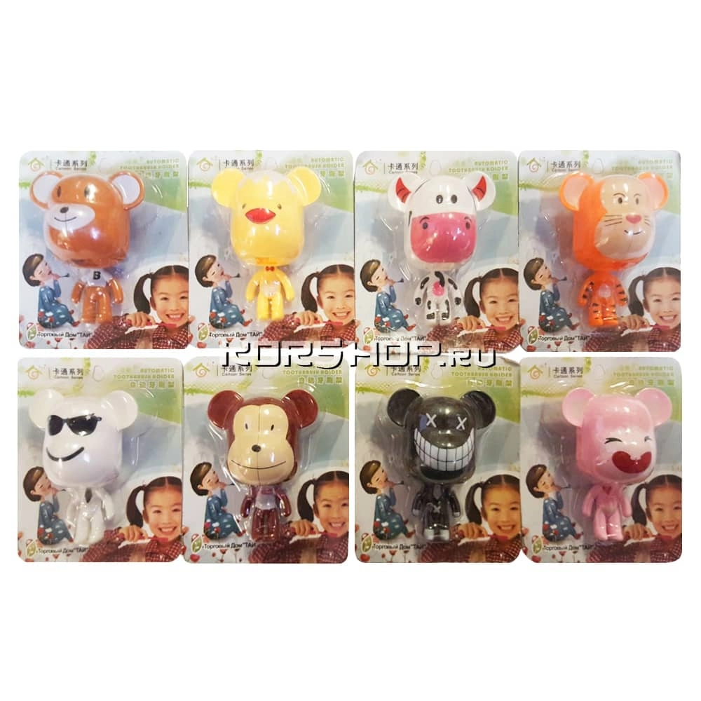 Держатель для детских зубных щеток в виде животного