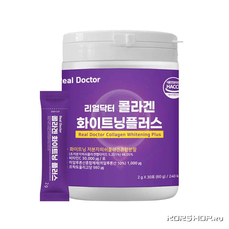 Коллаген с витаминно-минеральным комплексом Настоящий Доктор / Real Doctor, Корея, 60 г (30 пакетиков * 2 г) Коллаген с витаминно-минеральным комплексом Настоящий Доктор / Real Doctor, Корея, 60 г (30 пакетиков * 2 г)