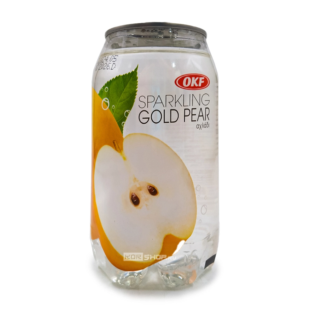 Напиток газированный со вкусом груши Sparkling Gold Pear OKF, Корея, 350 мл