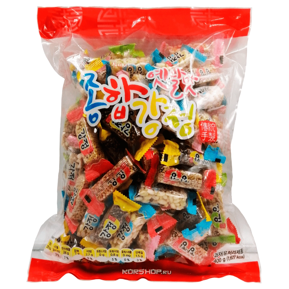 Восточные сладости Ассорти ГангДжонг, Корея, 400 г.