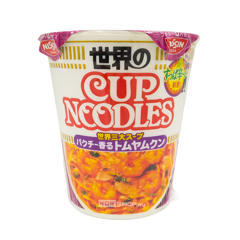 Суп-лапша б/п со вкусом тайского супа Том Ям Nissin, Япония, 75 г Суп-лапша б/п со вкусом тайского супа Том Ям Nissin, Япония, 75 г