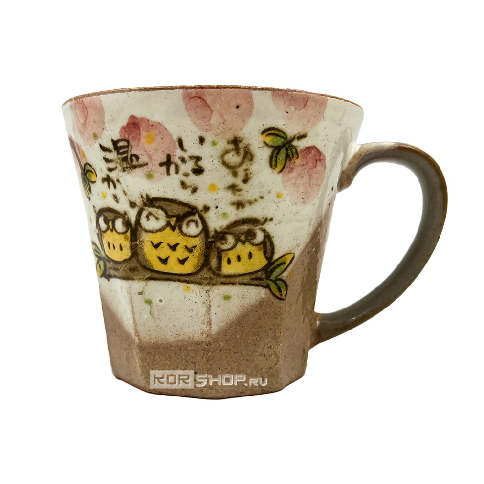 Кружка с ручкой 8x9см Owl Mug Cup Marumo Takagi, 200 мл