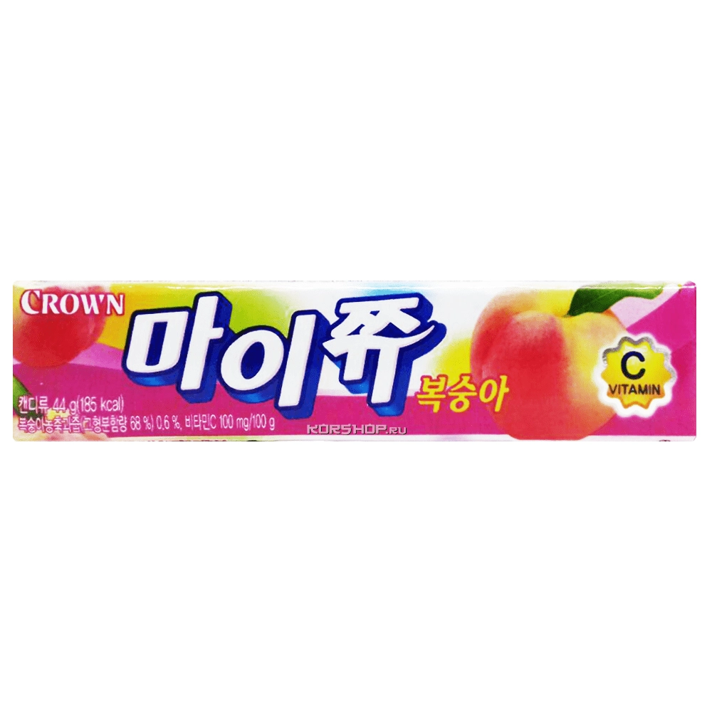 Жевательные конфеты Май Чу со вкусом персика My Chew Crown , Корея, 44 г Жевательные конфеты Май Чу со вкусом персика My Chew Crown , Корея, 44 г