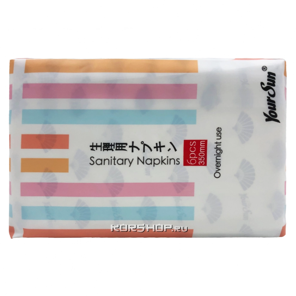 Женские гигиенические прокладки ночные YourSun (350 мм), Китай, 6 шт Женские гигиенические прокладки ночные YourSun (350 мм), Китай, 6 шт