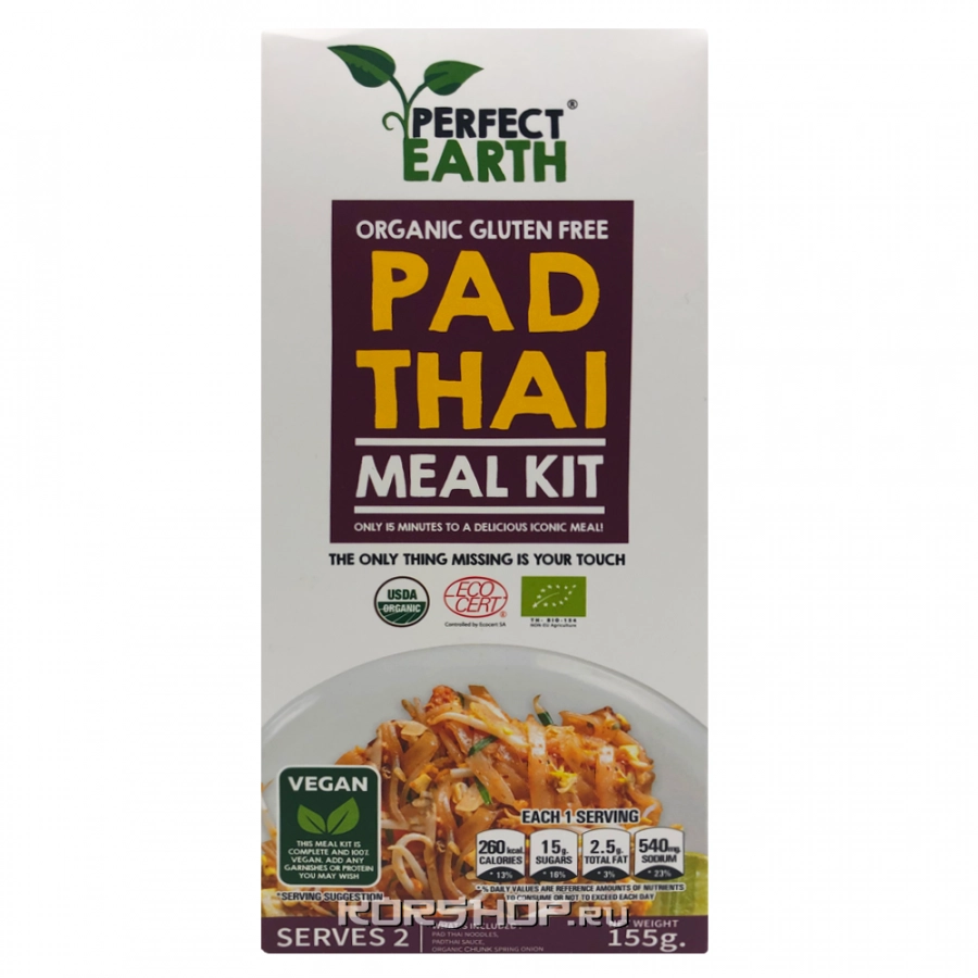 Набор для приготовления рисовой лапши &quot;Пад Тай&quot; Perfect Earth, Таиланд, 155 г.