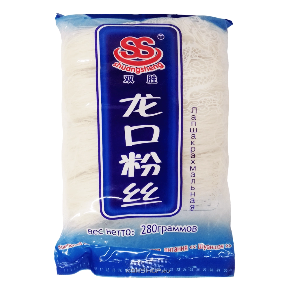 Крахмальная лапша фунчоза ShuangSheng, Китай, 280 г Крахмальная лапша фунчоза ShuangSheng, Китай, 280 г