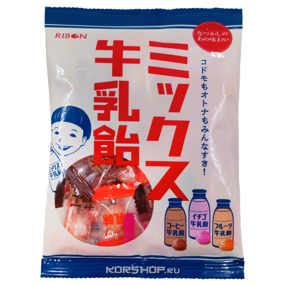 Молочные леденцы Ribon, Япония, 75 г