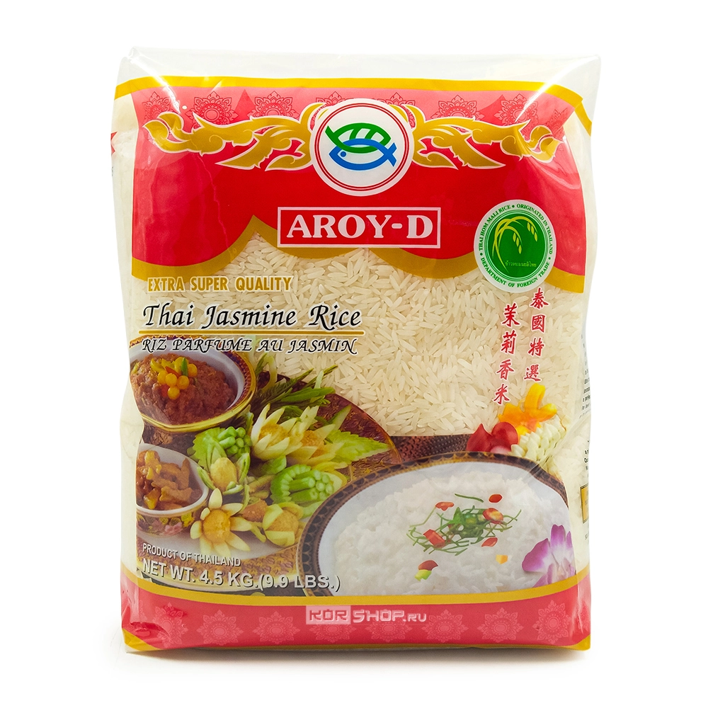 Рис Жасмин категории А Aroy-D, Таиланд, 4,5 кг