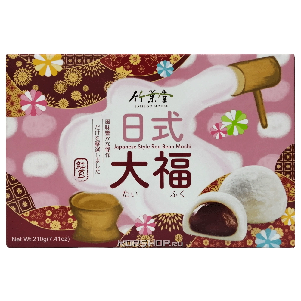 Моти Дайфуку Адзуки Bamboo House, Тайвань, 210 г Моти Дайфуку Адзуки Bamboo House, Тайвань, 210 г