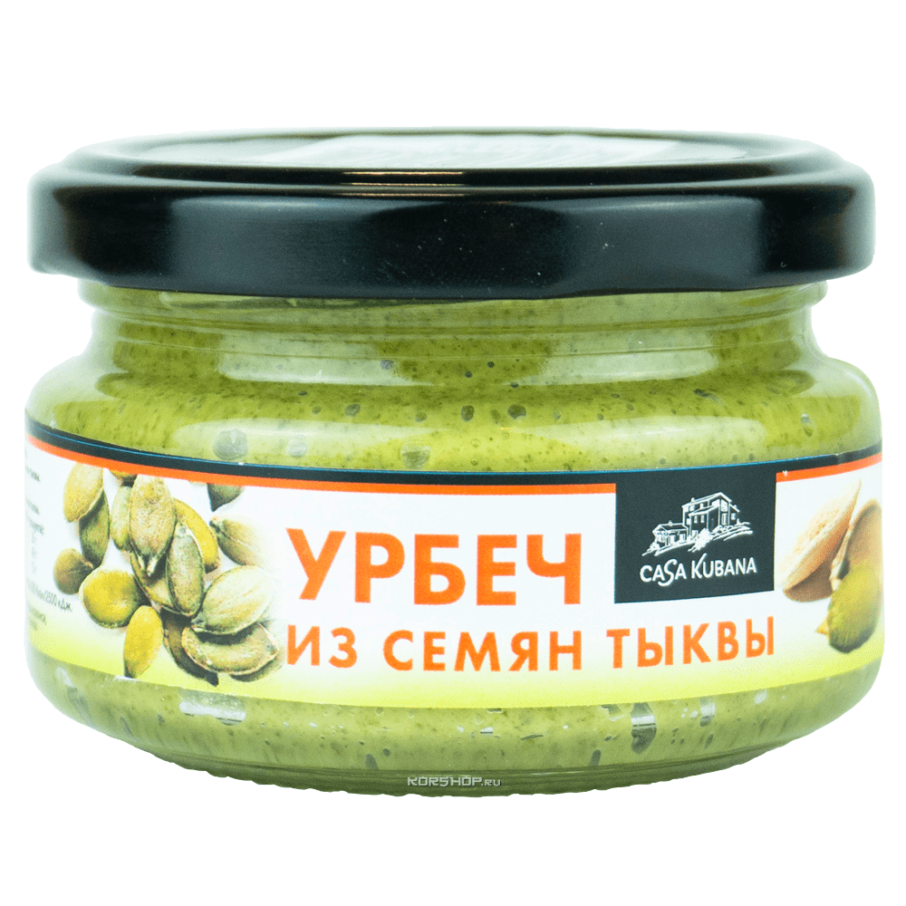 Сыродавленная паста (урбеч) из семян тыквы Casa Kubania, 100 г