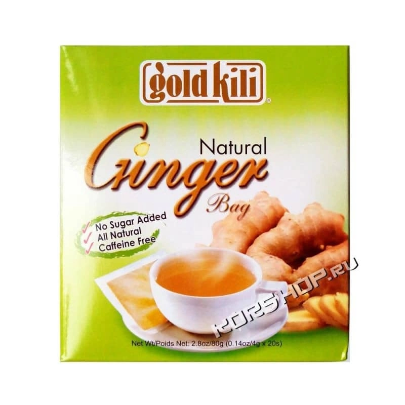Чай из имбиря Gold Kili 80 г (20 шт по 4 г)...
