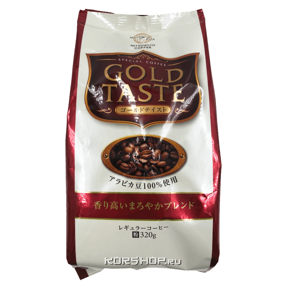 Молотый кофе Gold Taste с умеренной горечью Mitsumoto Coffee (MMC), Япония, 320 г Молотый кофе Gold Taste с умеренной горечью Mitsumoto Coffee (MMC), Япония, 320 г
