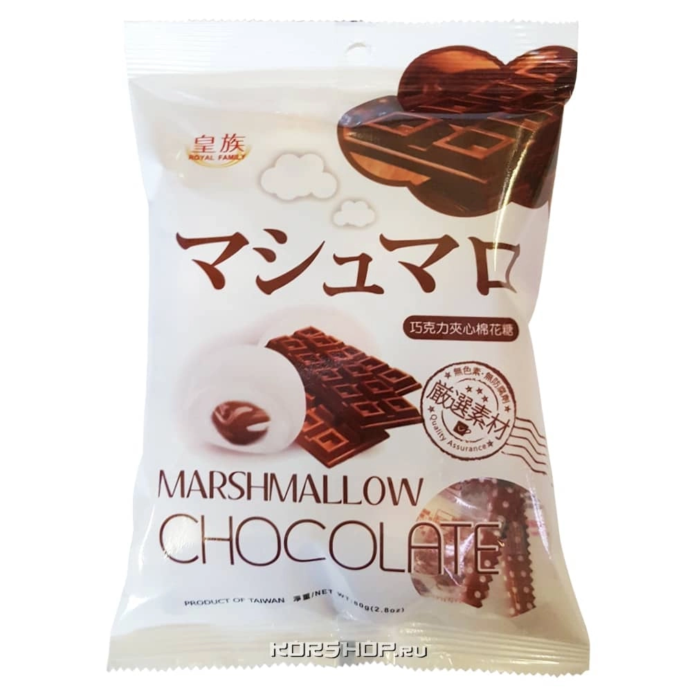 Маршмеллоу-М с шоколадной начинкой, Тайвань, 80 г