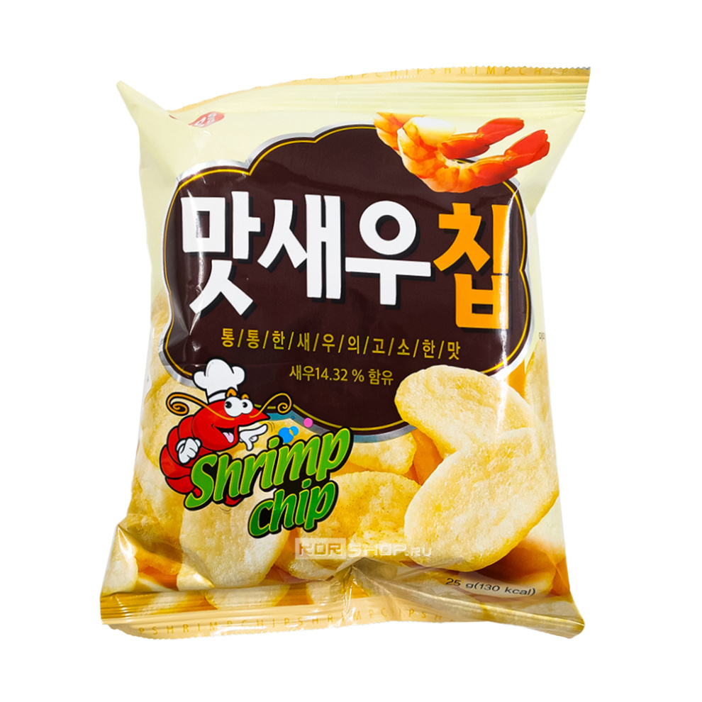 Чипсы со вкусом креветки Shrimp Chips Cosmos, Корея, 25 г Чипсы со вкусом креветки Shrimp Chips Cosmos, Корея, 25 г