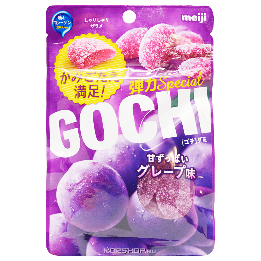 Мармелад со вкусом винограда Gochi Meiji, Япония, 52 г