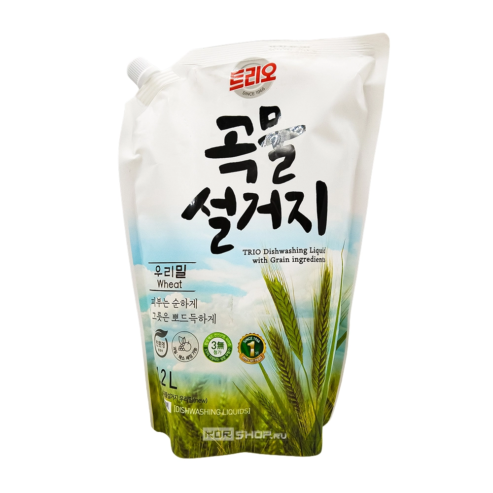 Средство для посуды Trio Пшеница KeraSys, м/у, Корея, 1,2 л