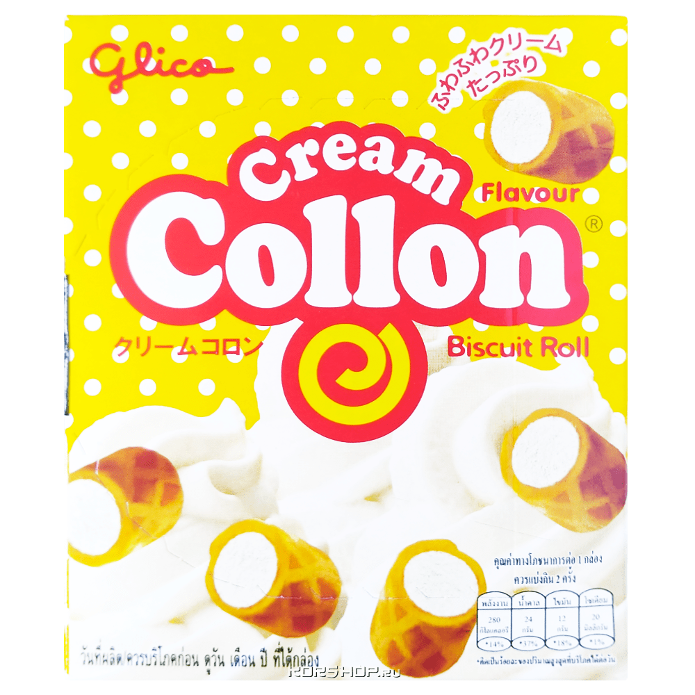 Печенье со взбитыми сливками Collon Glico, Таиланд, 54 г