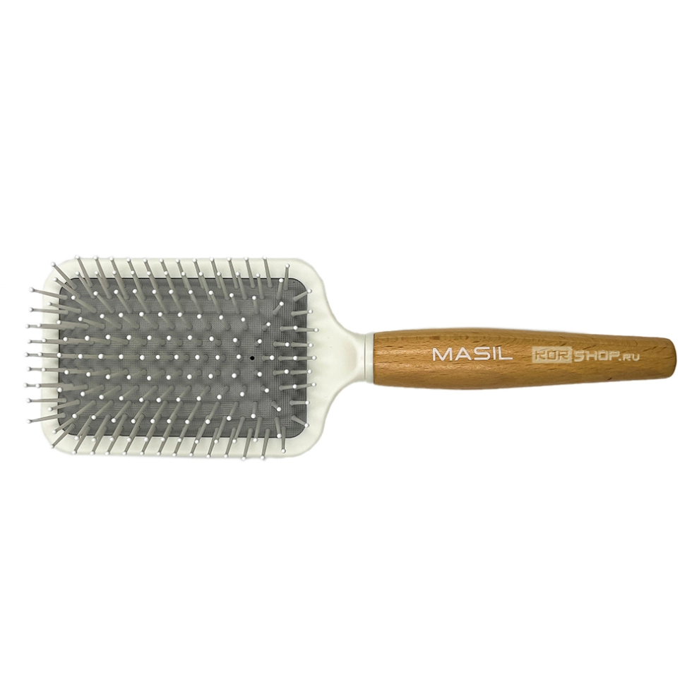 Расческа для волос антистатическая Wooden Paddle Brush Masil, Корея, 160 г Расческа для волос антистатическая Wooden Paddle Brush Masil, Корея, 160 г