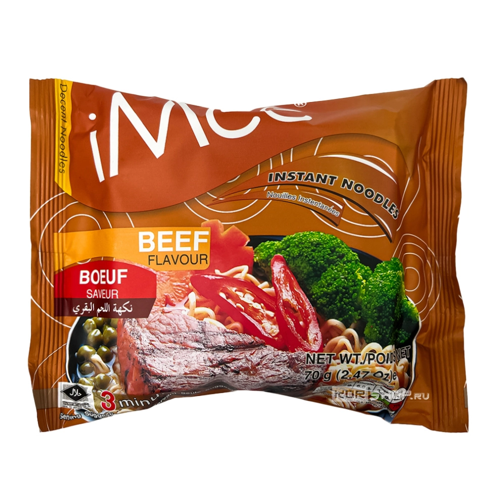 Лапша б/п со вкусом говядины iMee, Таиланд, 70 г Лапша б/п со вкусом говядины iMee, Таиланд, 70 г