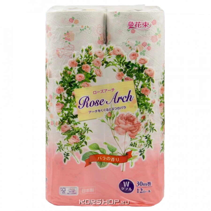 Туалетная бумага Rose Arch Marutomi (2 слоя), Япония