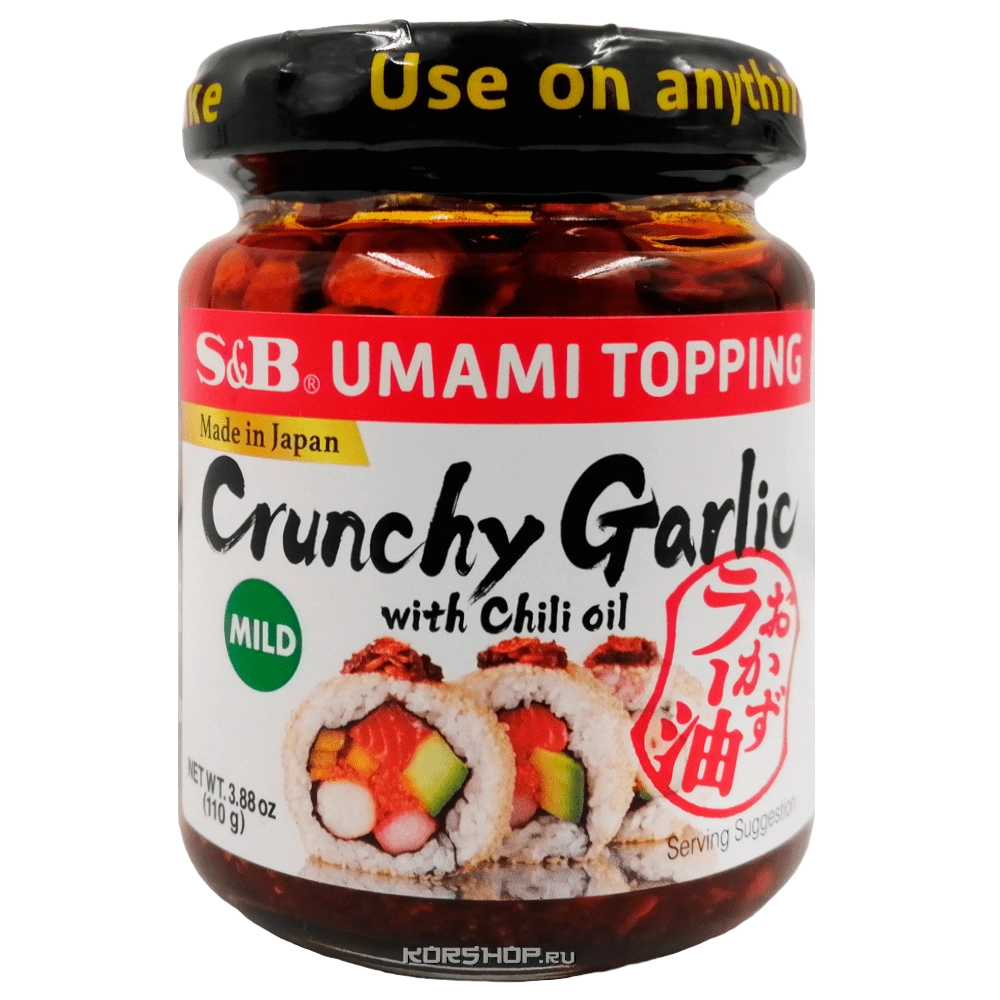Жареный чеснок с миндалем в топпинге Умами S and B S&amp;B, Япония, 110 г