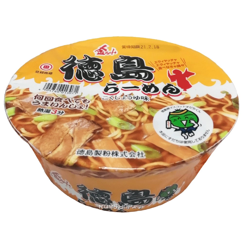 Лапша б/п Рамэн со вкусом свинины Kinchan, Япония, 102 г