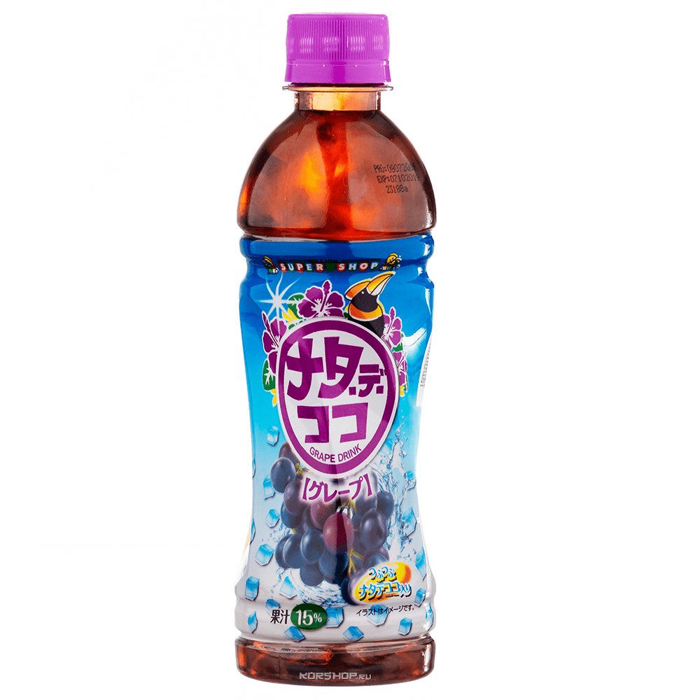 Виноградный напиток с кусочками кокосового желе Nata de Coco Drink, 350 мл