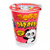 Печенье со вкусом клубники Dip Dip Strawberry Hello Panda Meiji, Индонезия, 20 г