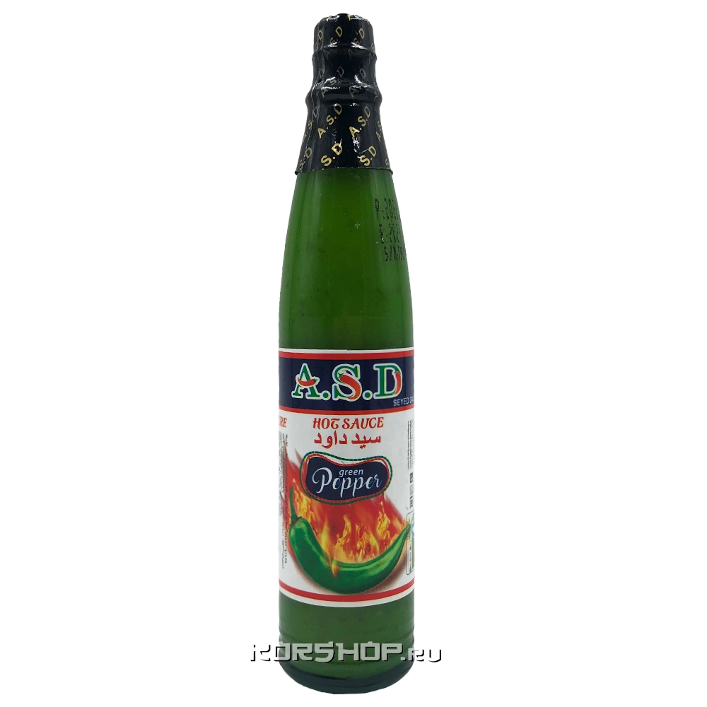 Острый соус с зеленым перцем A.S.D., Иран, 90 г Острый соус с зеленым перцем A.S.D., Иран, 90 г