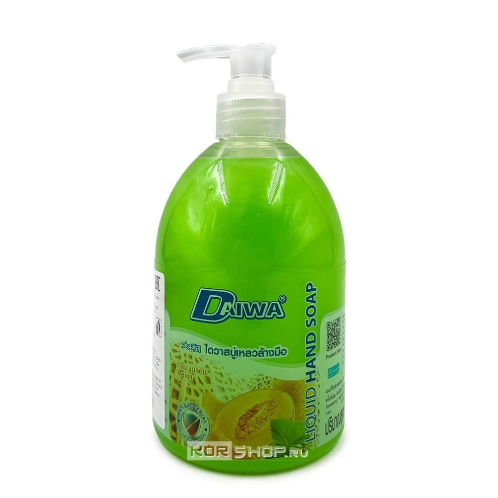 Жидкое мыло для рук антибактериальное с ароматом дыни Daiwa, Таиланд, 500 мл