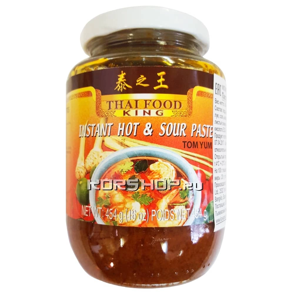 Паста Том Ям Thai Food King, Таиланд, 454 г Паста Том Ям Thai Food King, Таиланд, 454 г