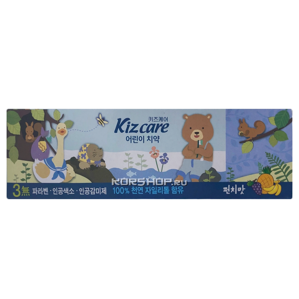 Детская зубная паста со вкусом фруктового коктейля Kizcare Mukunghwa, Корея, 75 г Детская зубная паста со вкусом фруктового коктейля Kizcare Mukunghwa, Корея, 75 г