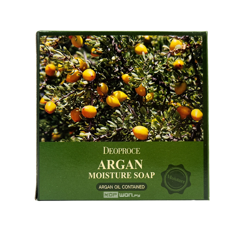 Мыло с аргановым маслом Argan Moisture Soap Deoproce, Корея, 100 г
