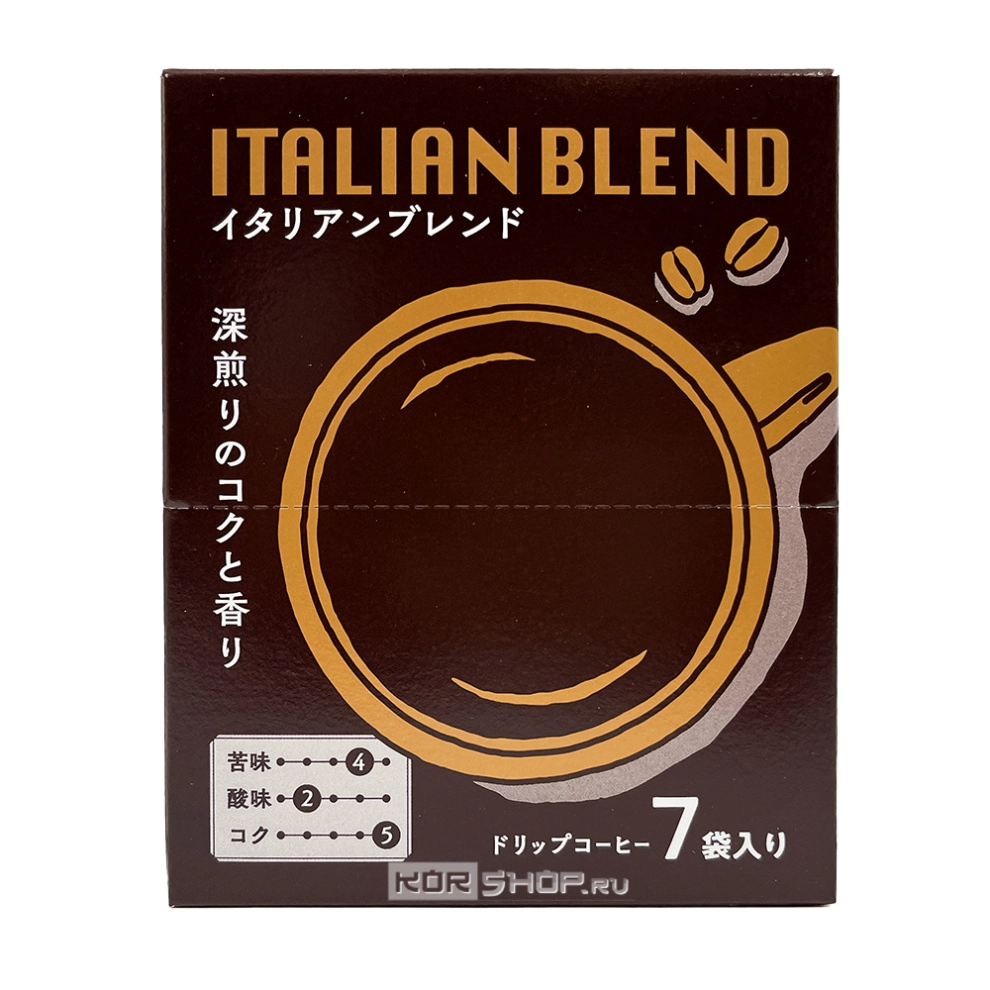 Молотый кофе Italian Blend Seiko Coffee (дрип-пакеты), Япония, 56 г Молотый кофе Italian Blend Seiko Coffee (дрип-пакеты), Япония, 56 г