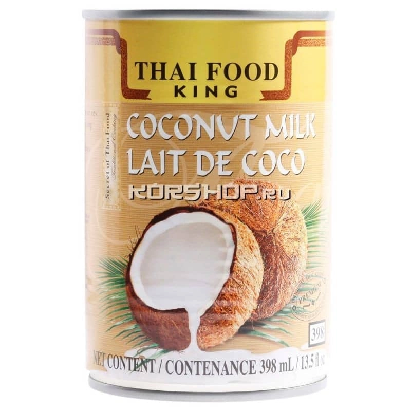 Кокосовое молоко Thai Food King, Таиланд, 400 мл