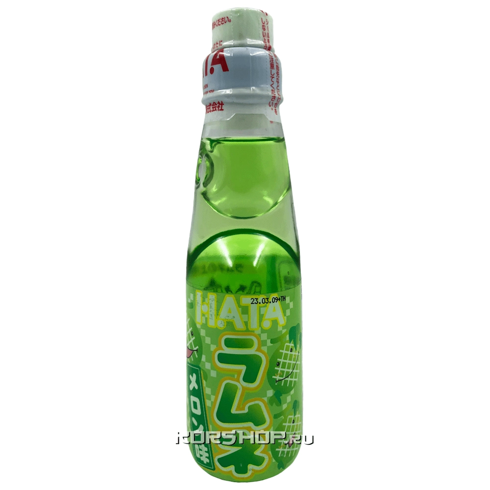 Газированный напиток со вкусом дыни Рамунэ Hata, Япония, 200 мл