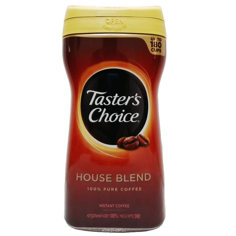 Натуральный растворимый кофе House Blend Taster's Choice, Корея, 340 г Натуральный растворимый кофе House Blend Taster's Choice, Корея, 340 г