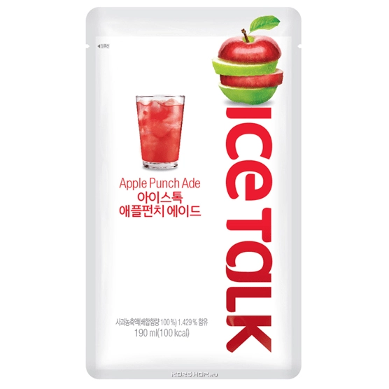 Напиток со вкусом яблочного пунша Apple Punch Ade Ice Talk Pro-M, Корея, 190 мл