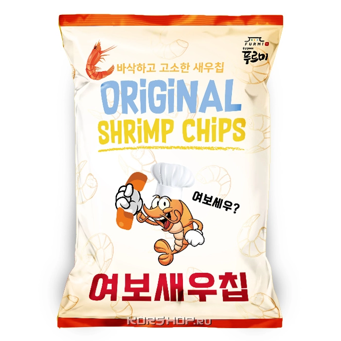 Чипсы с креветками Оригинальные Original Shrimp Chips Furmi, Корея, 80 г Чипсы с креветками Оригинальные Original Shrimp Chips Furmi, Корея, 80 г