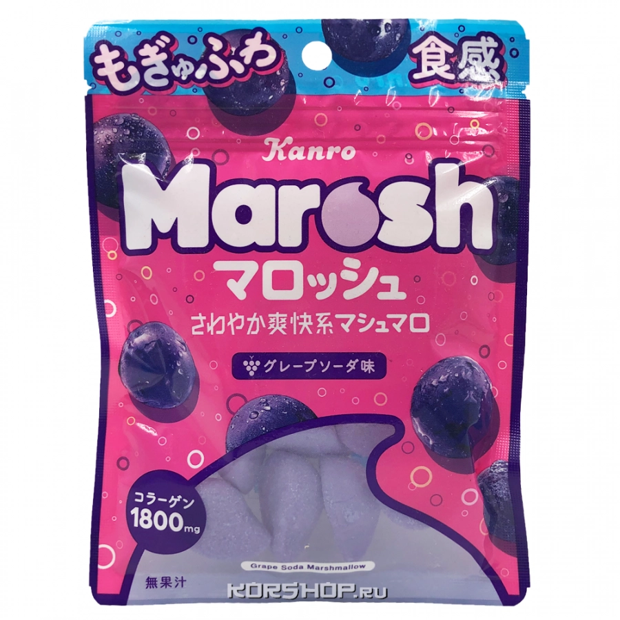 Маршмеллоу Виноградная Содовая Marosh Kanro, Япония, 50 г