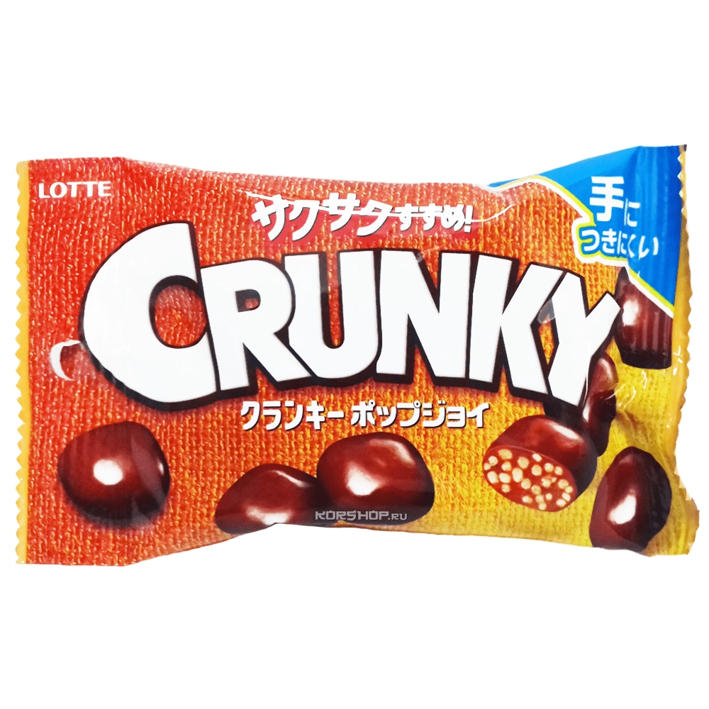Хрустящие шоколадные шарики Crunky Pop Joy Lotte, Япония, 44 г Хрустящие шоколадные шарики Crunky Pop Joy Lotte, Япония, 44 г