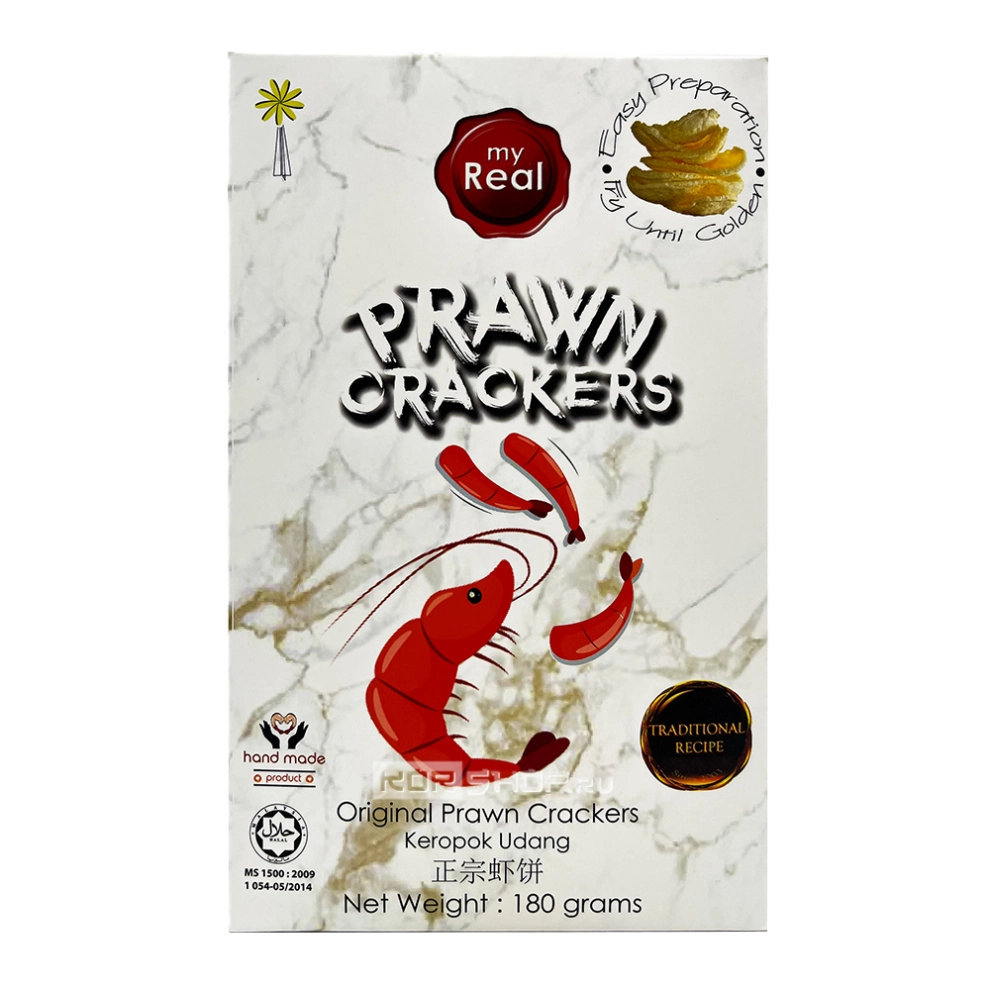 Креветочные чипсы Prawn Crackers My Real, Малайзия, 180 г