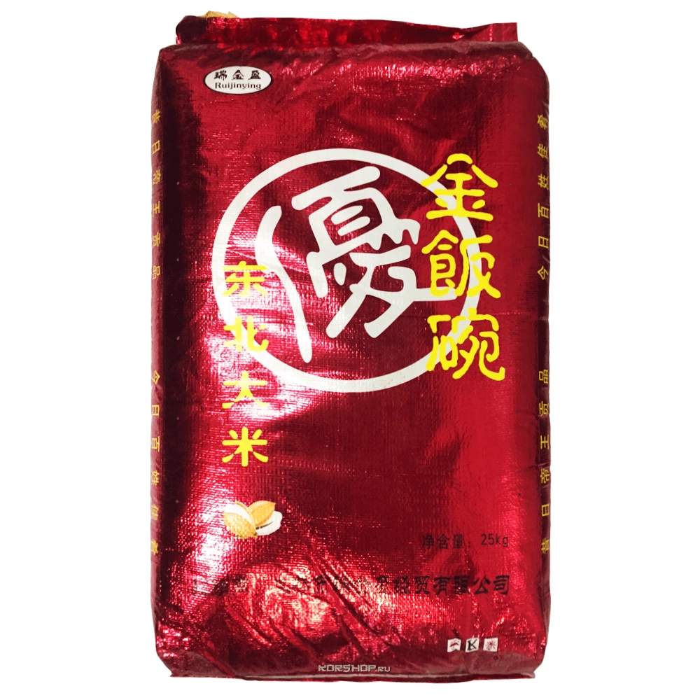 Круглозерный рис Hulin RuiJinYing, Китай, 25 кг