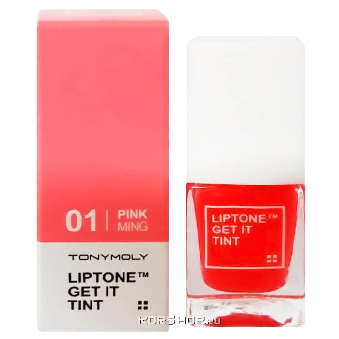 Тинт для губ Liptone Get It Tint Tony Moly (Pink 01), Корея, 9,5 г