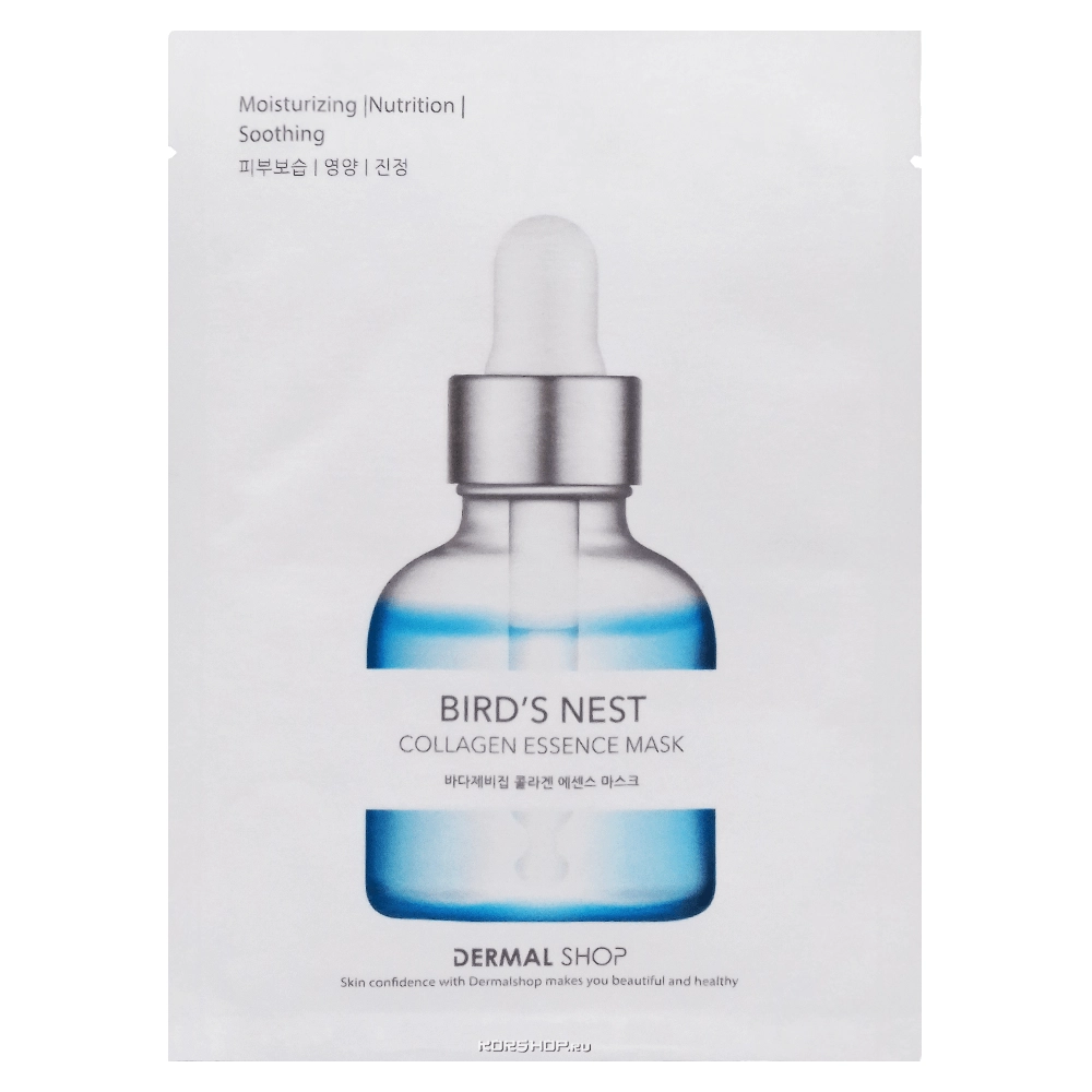 Инновационная маска для лица с коллагеном и экстрактом ласточкиного гнезда Dermal, Корея, 25 г
