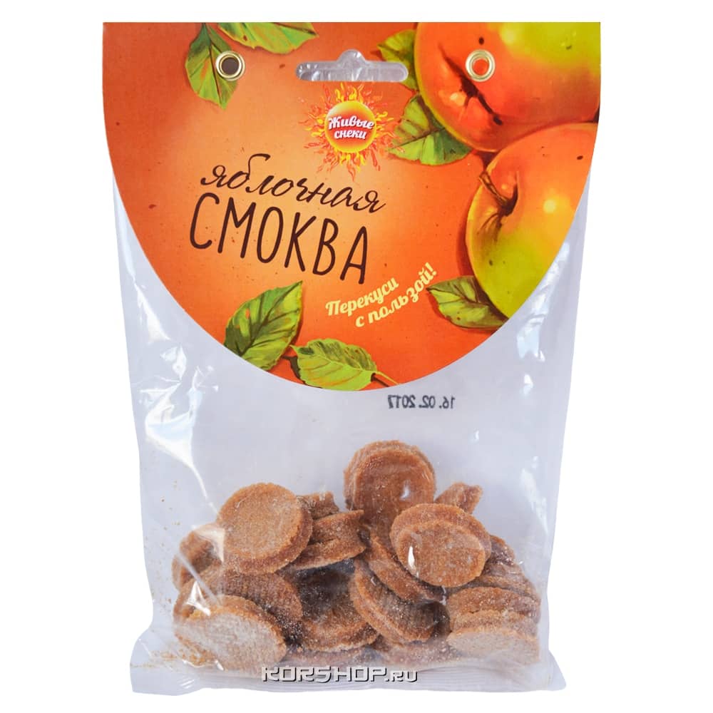 Яблочная смоква «Живые снеки», 60 г